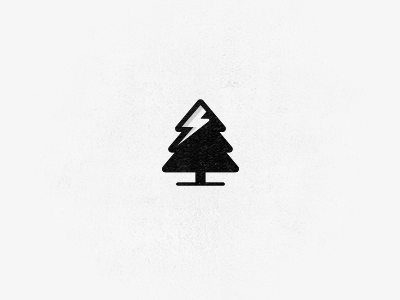 PineBolt alpine bolt flash logo nature pine power snow thunder tree