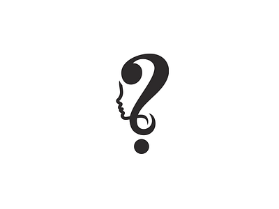 WhyWoman, Why? ask asking face female logo mark question silhouette why woman