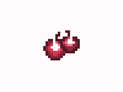 PixelCherries 8bit berry cherry fruit juicy pixel squares symbol