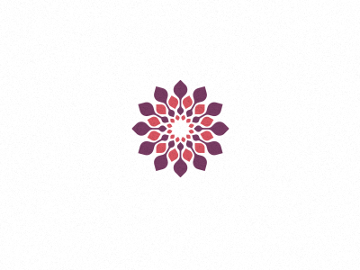 A Flower abstract brandmark circle flower latice leaf lettuce logo pattern petals symbol