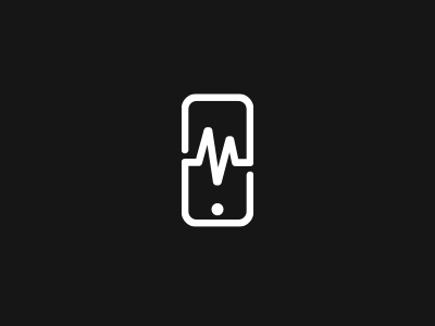 mPulse Mobile heartbeat impulse logo medical mobile symbol telephone