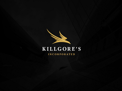 Killgore's Inc. abstract eagle fly killgore logo bird mark prey symbol