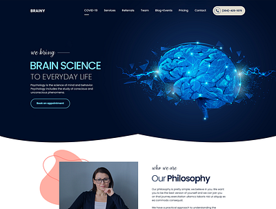 Psychology adobe photoshop brain science branding design digital marketing graphic design illustration logo typography ui web design