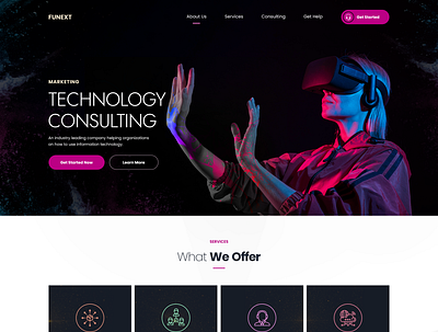 Technology Consultant adobe photoshop branding design digital marketing graphic design illustration landing page logo online consultant technology consultant typography ui web design website design