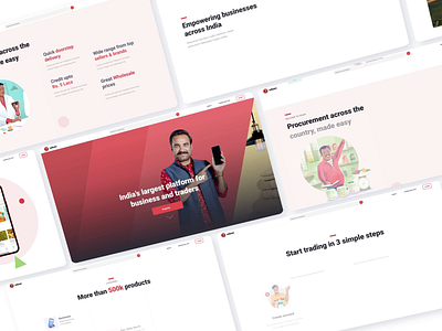 Website animation branding design ecommerce icons il illustrations udaan ux vibrant colors