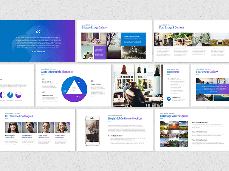 Gradient PowerPoint Presentation by Slide Deck Story on Dribbble