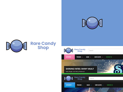 Rare Candy Shop Logo branding design flat icon illustration logo minimal ui ux vector