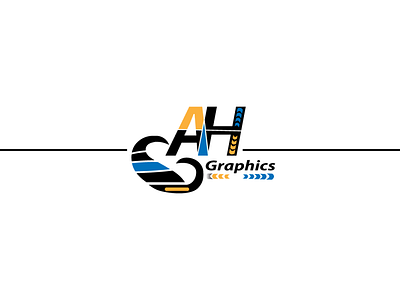 AH Graphics is our brand Name branding design graphic icon illustration logo vector