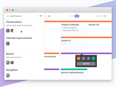 Le Roadmap app calendar desktop microsoft productivity project management react roadmap tool web