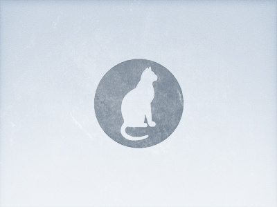 Cat cat logo round