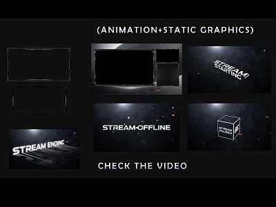 Animated Twitch Overlay branding facecam stream overlay twitch overlays