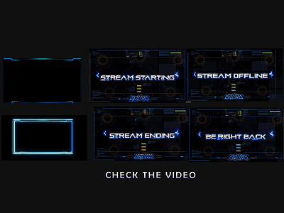 Animated Twitch Overlay etsyseller fiverr stream overlay streamer twitch overlays