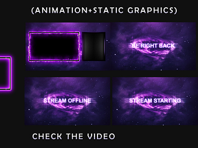 Twitch Animated Stream Overlay Package