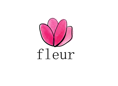 Fleur - logo design fleur flower flower logo logo logo concept logo design watercolor logo