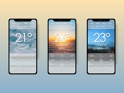 Weather App - UI design
