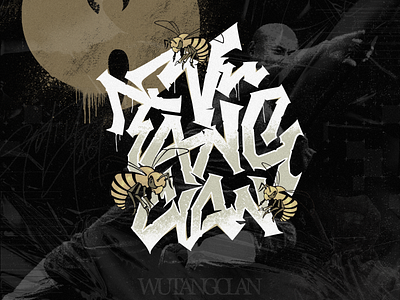 WU TANG CLAN ORIGINAL POSTER branding design illustration letter logo lettering lettering art logo sticker design ui vector