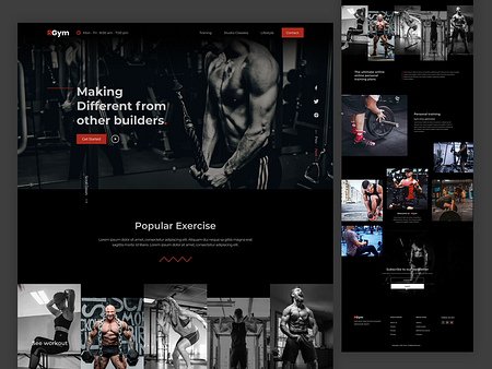 Fitness Gym by Al Mamun on Dribbble