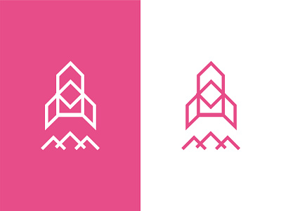 Rocket Minimal logo design