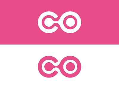 CO connect logo design minimalist