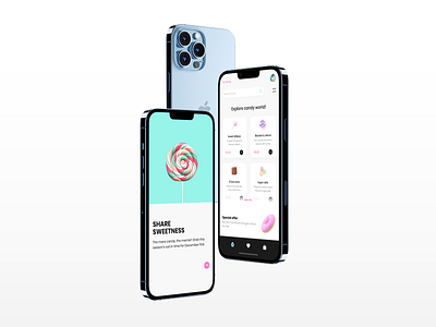 Candy Shop UI Mockup candy figma graphic design sweet ui ux xd