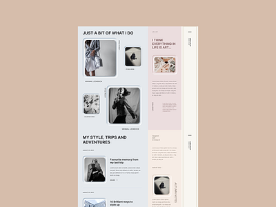 Neumorphic blog page design