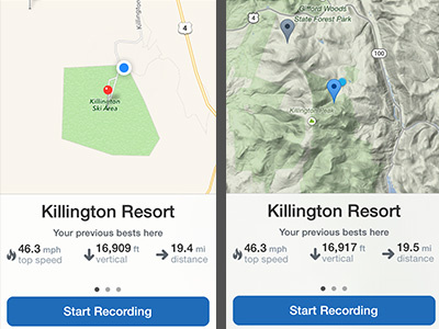 Maps change ios7 iphone maps ski snowboard
