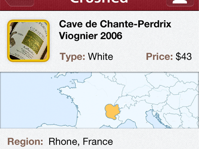 Wine app app clean iphone restaurant