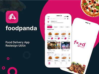 Food Delivery App food app food delivery food delivery app food order food panda pizza recipe app restaurant uiux redesign