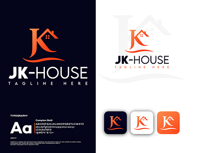 House logo branding home logo illustration j logo jk logo k logo logo logo brand logodesign minimal vector