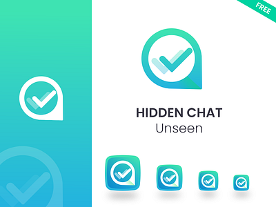 Unseen Chat Icon app icon branding chat chat icon design icon icon design logo messenger vector whatsapp