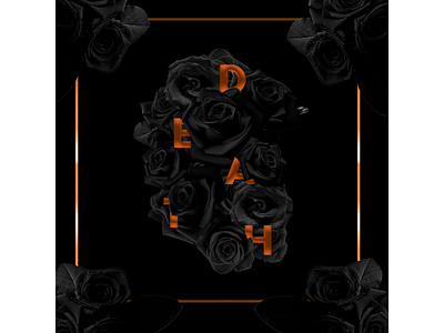 Black Rose Death black design graphic design illustration