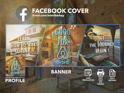 Airbnb Facebook Banner Design airbnb airbnb banner airbnb cover airbnb design airbnb facebook airbnb poster cover design facebook facebook airbnb design facebook banner flyer illustration instagram logo poster social media cover