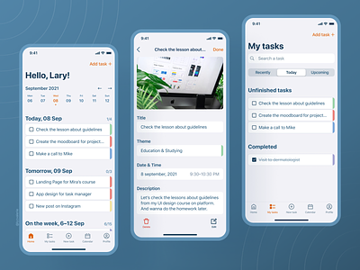 Task manager | To-do List | iOS App Concept