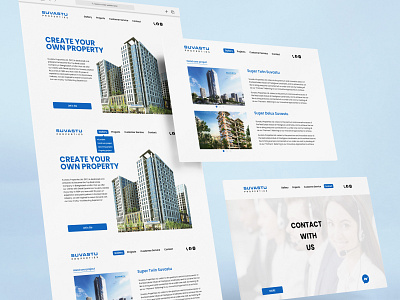 Property company ui design graphic design home page design landing page ui ux design