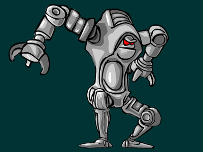 BullyGuardianBot 1 cartoon funny robot vector