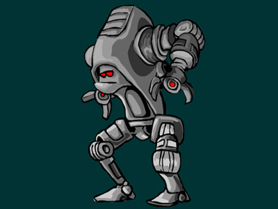 BullyGuardianBot 3 cartoon funny robot vector