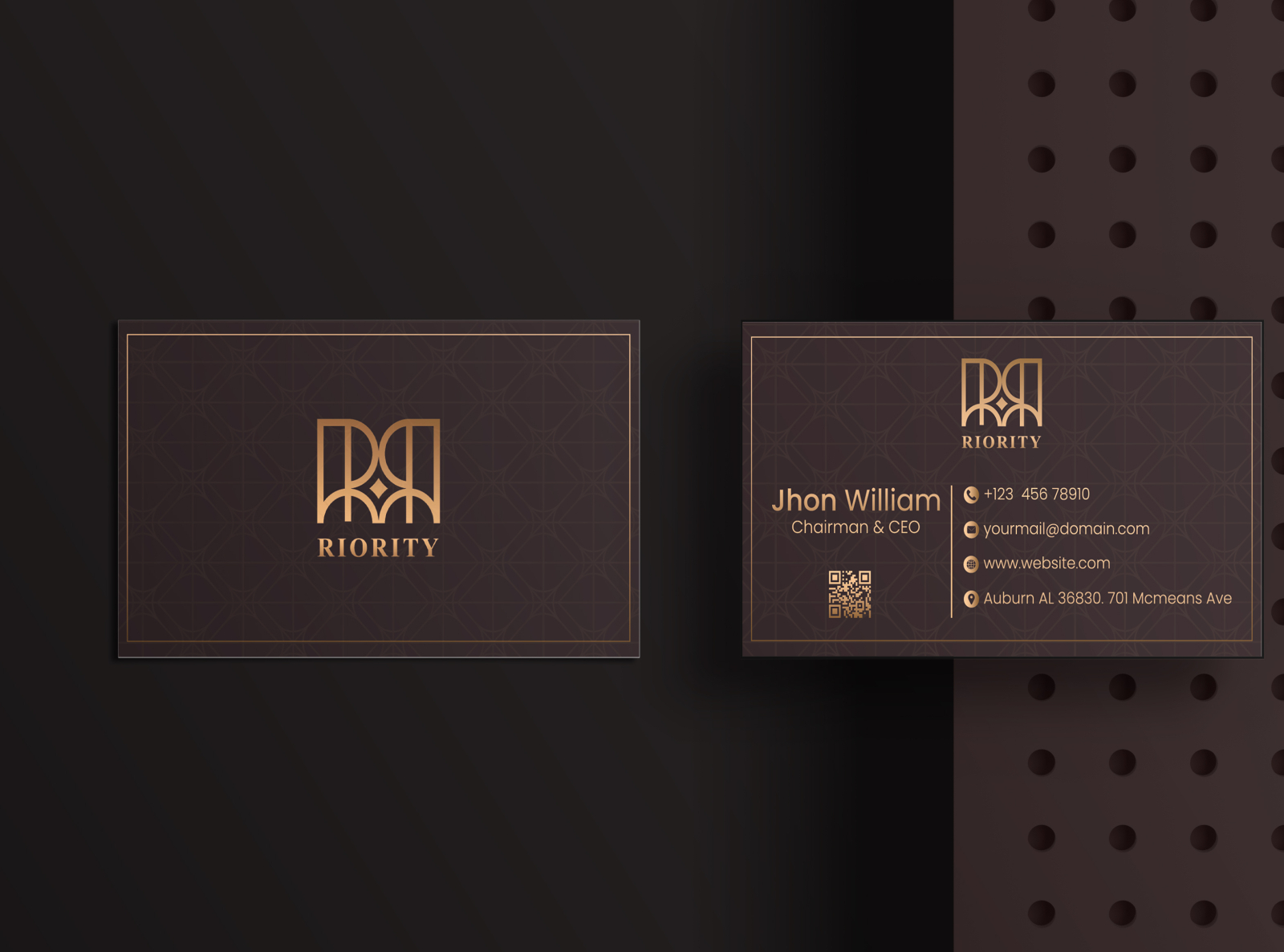 Luxury Business Card by Tafhim Ahmed on Dribbble