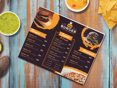 Food menu design