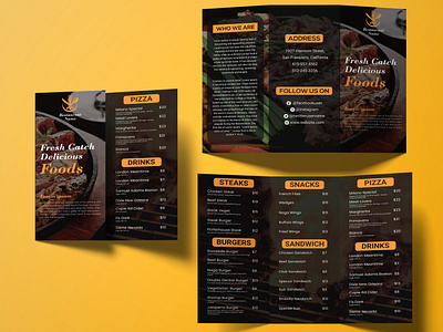 Tri Fold Restaurant Menu