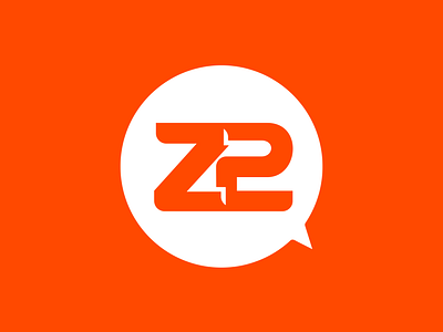 Z2 IDEA brand branding design dz9 icon illustration logo monogram orange vector