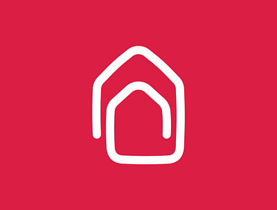 Documents + House brand branding design documents dz9 house icon illustration logo red vector