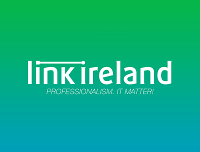Link Ireland brand emerald island exchange green jobs link logo money type work