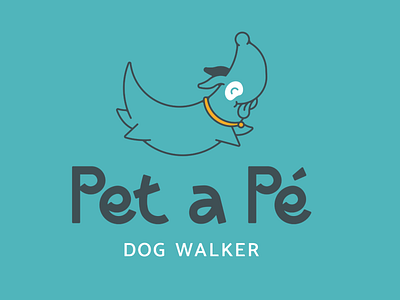 Pet a Pé design dog dz9 logo pet pet care walker