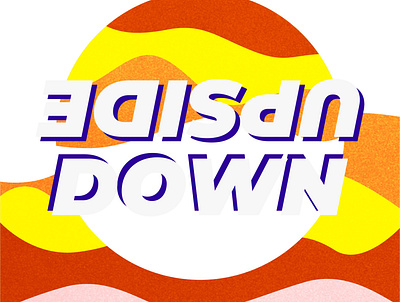 updown design flat illustration typography