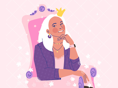 Princess Mary 👸 2d adobe character concept design dribbble flat graphic design illustration illustrator portrait princess vector web