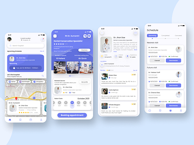 BookMedic - Booking Appointment for Mobile Apps app appointment booking design medical ui ux