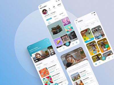 HobbyKu - Find Your Hobbies app hobby mobile ui ux