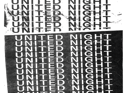 United Night church type typography