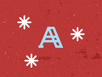 A a christmas custom lettering drop cap letterform lettering the letter a