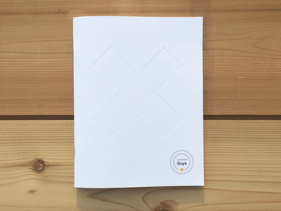 Gauntlet X Book Cover book book cover church church camp cover deboss debossed letterpress simple summer camp white